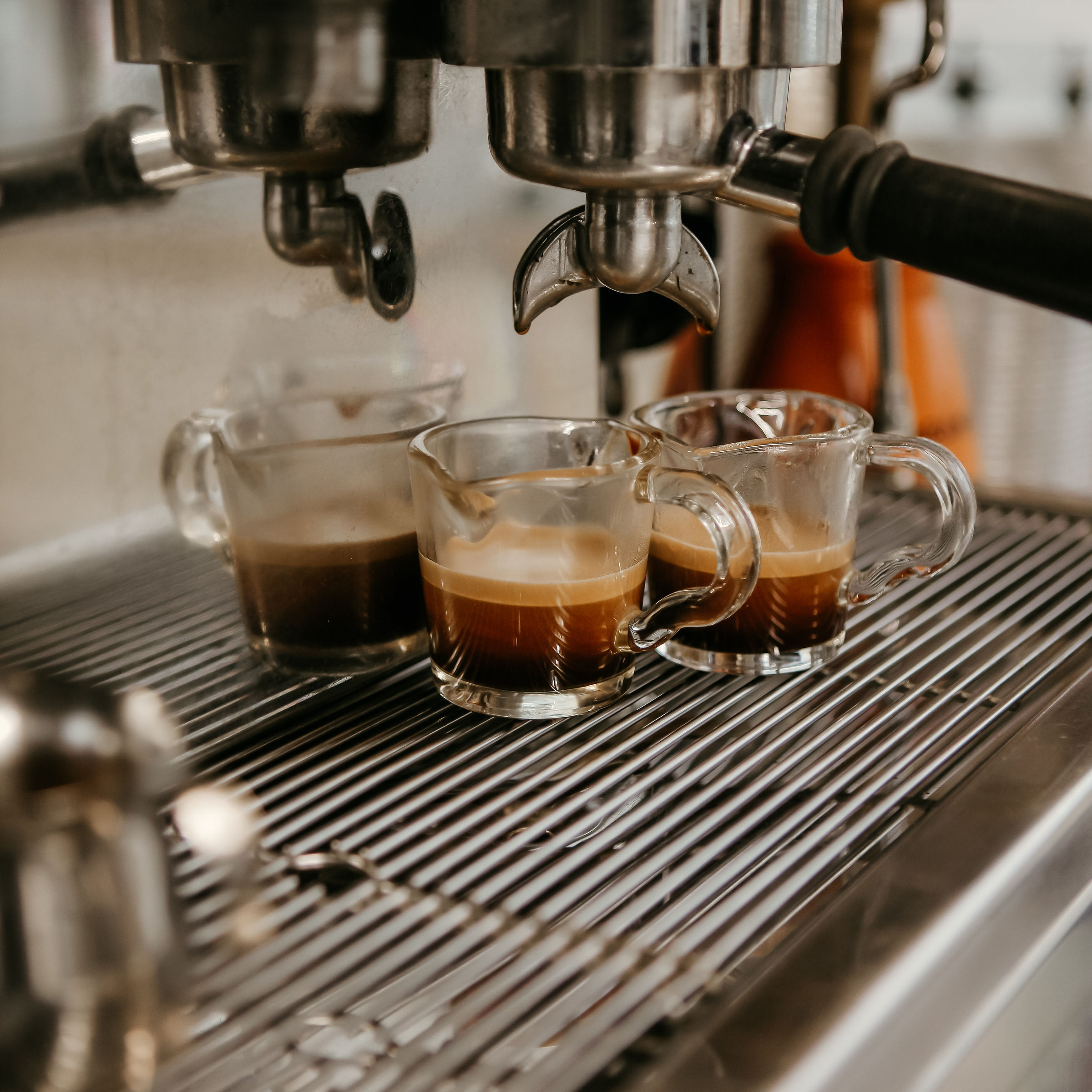 Espresso on espresso machine